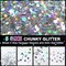 Glitter, Fine Glitter and Chunky Glitter, 32 Jars Craft Glitter Powder Holographic Glitter Resin Glitter for Crafts, Halloween Christmas Body Glitter Bulk, Glitter Paint Art Crafts